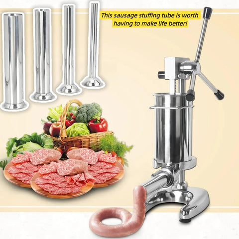 4-Pack Universal Sausage Stuffer Tubes With Four Diameters For LEM 606 Series Stuffers, sausage machine and food display