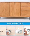 Installation guide for Heavy Duty Eight Pack Swivel Stem Casters 1 Inch Threaded Replacement Wheels for Wire Shelving Carts.