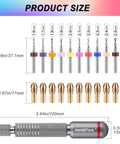 Sweet Mini Pin Vise Kit With 10 Precision Drill Bits Plus 10 Micro Chuck Collets To Totally Nail RC Repairs Wood Crafts Jewelry Making And Resin Carving Jobs Pretty Darn Slick showing sizes of drill bits and collets.