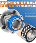 Pair Front Wheel Hub Bearing Assemblies 513121 Fits Chevy Impala 2000-2013 ball bearing structure close-up view