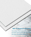 One Quarter Inch Thick 6061 Aluminum Sheet 6X12 Inch With Protective Film Built Tough For Crafting Base Plates Structural Framing Auto Repair