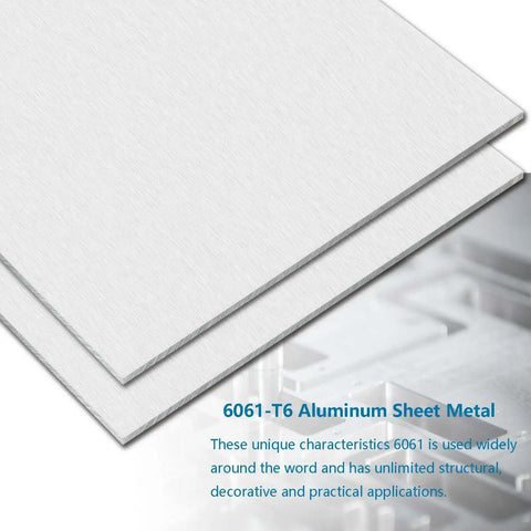 One Quarter Inch Thick 6061 Aluminum Sheet 6X12 Inch With Protective Film Built Tough For Crafting Base Plates Structural Framing Auto Repair