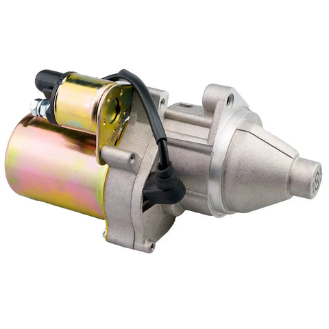 Honda Electric Starter Motor For GX340 GX390 Engines Replacement Kit, shown from a side angle with metallic casing and wiring.