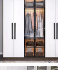 Hidden Black Drawer Pulls With Embedded Design For Sleek Cabinets on modern wardrobe