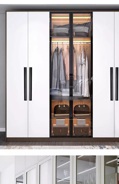 Hidden Black Drawer Pulls With Embedded Design For Sleek Cabinets on modern wardrobe