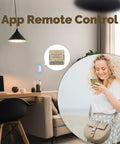App remote control with Smart Relay Module 1 Gang 10 Amp No Hub Required 2.4GHz WiFi Works With Google Assistant And Alexa Universal Smart Switch For Lamps Heaters And Appliances 1 Pack in a room scene