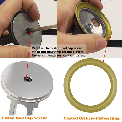Compressor Piston Kit Replacement For Craftsman Dewalt Porter Cable Air Pump Connecting Rod Set Oil Free Piston Assembly