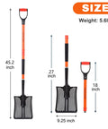 Detachable Sand Sifter Shovel With 45 Inch Fiberglass Handle And D Grip For Go To Beach Cleanup Or Farm Cleanup, weight shown