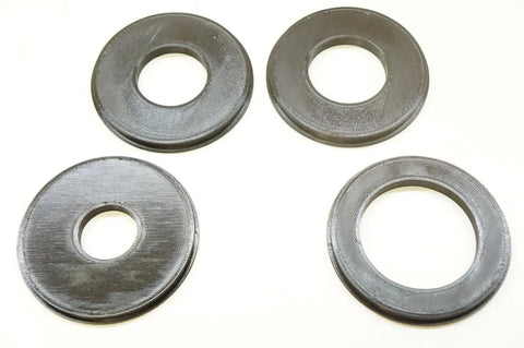 Four Piece Router Table Insert Ring Set Featuring Rock Solid 3.1 Inch Outer Diameter, 1, 1.35, 1.5, 2 Inch Inner Sizes.