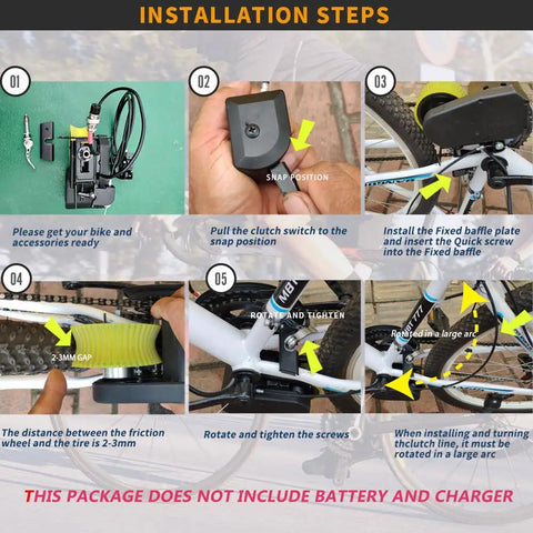 Installation steps for Electric Bike Conversion Kit 250W Brushless Motor And Controller For E Bike 48V 36V Kits