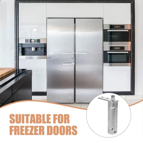 Stainless Steel Freezer Door Hinge Replacement For Mini Fridge With Thicken Bearings And Smooth As Butter Adjustable Swing Built Damn Tough So It Will Seriously Outlast Your Stock Hardware in modern kitchen.