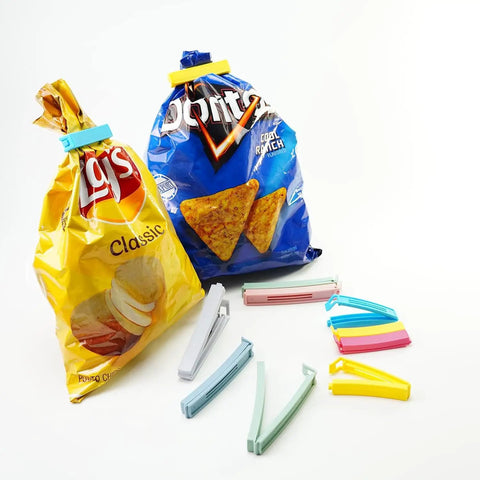 32 Piece Curved Plastic Bag Clips For Kitchen And Home Resealable Food Storage Sealers Lock In Freshness To Nuke Stale Leftovers Fast With A Rock Solid Grip That Holds Up All Week