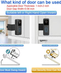 Anti Theft No Drill Door Mount For Blink Video Doorbell Camera 2nd Gen 2025 Easy Install Bracket close-up view on door