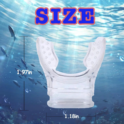 Silicone Snorkel Mouthpiece Replacement For Regulators Soft Comfort Spare Mouthpiece with size dimensions 1.97x1.18 inches