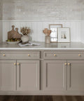 Kitchen cabinets with Champagne Bronze Mini Round Cabinet Knobs Set, 1 Inch Diameter, Solid Metal Drawer Pulls, 30 Pack