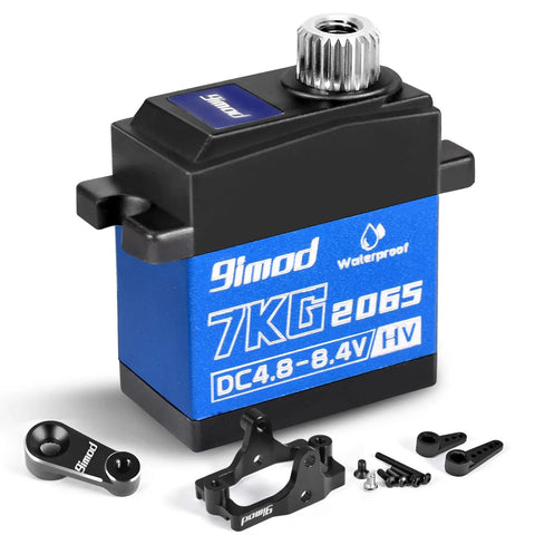 7Kg Beefed Up High Torque Digital Micro RC Servo For Crawlers 8.4V HV Waterproof Sub Micro Steering Servo with accessories
