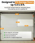 Top Rated Garage Door Insulation Kit For 8x8 Single Doors Includes Eight Precut Foam Core Panels With Tape And Cutter To Seal Drafts Block Heat Loss And Keep Your Garage Snug Year Round.