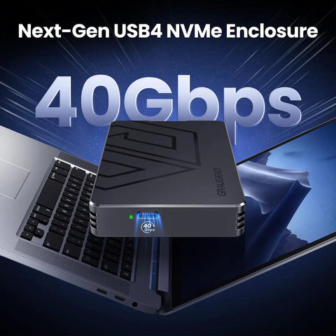 Blazing Fast External Ssd Enclosure For M2 Nvme Drives Featuring Usb 4 And Thunderbolt 4 with 40Gbps transfer speed.