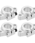 Aluminum Linear Motion Rod Rail Clamping Guide Support Set For 20mm Dia Shafts SHF20 4 Pack, 4 aluminum shaft clamps