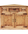 Wood cabinet with Twist Style Rustic Matte Black Cabinet Pulls For Kitchen Cabinets With 128mm Center To Center 5 Inch Hole Spacing.