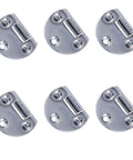 Zinc Alloy Flip Hinge 6 Pack 46 x 29mm 3.8mm Thick 90 Degree Folding Butt Hinge displayed in a set of six.