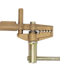 Heavy Duty 800A Brass Welding Ground Clamp With Rubber Sleeve, 35mm Opening and Superior Electrical Conductivity, side view