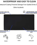 Giant XXL Waterproof Gaming Mouse Pad With Stitched Edge Non Slip Desk Mat featuring waterproof and easy-to-clean design.