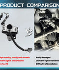Rear Side Ride Height Level Sensor For Infiniti QX56 V8 With Rear Air Suspension, Fits 2011 2012 2013, Replacement Part For Smooth Rides And Leveling, Easy Install, 538201LA2A installed at rear suspension