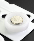 Heavy Duty Metal Drawer Slides For Kitchen Cabinets And Dressers Ultra Smooth Full Extension Roller Glides round roller on white plate