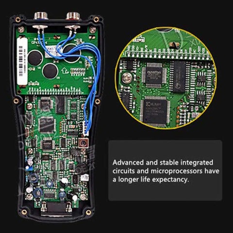 Internal circuitry of Handheld Ultrasonic Flow Meter Portable Clamp On Flowmeter with Data Output TS 2 TM 1 TL 1 Sensors.
