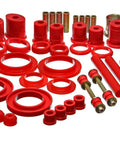 Top Shelf Polyurethane Master Bushing Set Replacement Kit Featuring Hyper Flex Tech, durable red polyurethane bushings and sleeves.