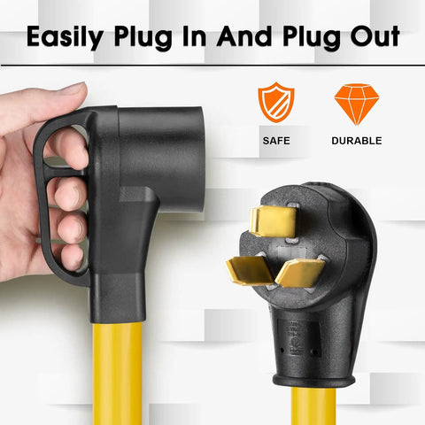 EV Charger Adapter Cord NEMA 10-50P To 14-50R 50 Amp Old Stove Outlet To Level 2 EV Charging 220V 8AWG 3C 10ft ETL Listed