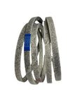 Premium Heavy Duty Pulley Drive Belt Combo For Woods RD72 RD72E RM660 Mowers With Precise Oem Parts For Smoother Cutting Action And Easy Install To Restore Performance Skip Repair Shops To Save Cash And Dominate Your Yard Maintenance Today. Gray drive belt set with blue label for Woods mower replacement