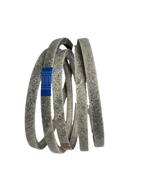 Premium Heavy Duty Pulley Drive Belt Combo For Woods RD72 RD72E RM660 Mowers With Precise Oem Parts For Smoother Cutting Action And Easy Install To Restore Performance Skip Repair Shops To Save Cash And Dominate Your Yard Maintenance Today. Gray drive belt set with blue label for Woods mower replacement