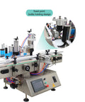 No Sweat Automatic Desktop Labeling Machine With Conveyor Belt For Quick Round And Square Bottle Tagging, showing bottle holding design.