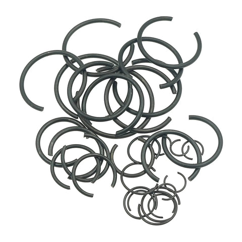 300 Piece Metric Round Wire Internal Snap Ring Assortment Kit In Carbon Spring Steel With Black Finish Includes 14 Bore Sizes From 7mm To 30mm