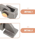 Close-up of 2 Pack Heavy Duty Steel Dump Trailer Hinges For Door Gate Weld On Tailgate Hinge Ear Bracket End Gate Mount