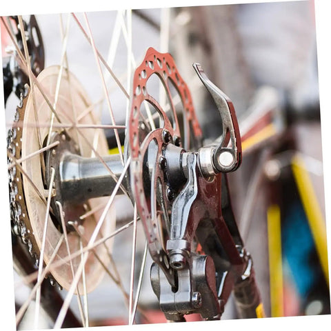 Radical Performance Mechanical Disc Brake Set For Mountain Bikes Front And Rear 160Mm Rotors close-up of dual cable adjustment caliper.