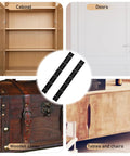 Two Pack Heavy Duty Continuous Piano Hinges For Cabinets And Furniture With Erosion Resistant Iron Construction And Screws Included.