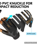 Winter Waterproof Heavy Duty Mechanic Glove With High Dexterity, Anti Vibration And Abrasion, Touchscreen Ready, 3D PVC knuckle detail