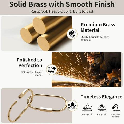 Premium Brass Key Ring With Screw Lock Carabiner Clip Gold Tone For Keys Bags Handbags And Purses Built To Last For Daily Grab And Go EDC Accessory For Men And Women With Durable Gold Finish And Brass Charm, showing solid brass rods, metalworking sparks, and elegant keyring design.