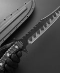 Fixed Blade Knife With AUS-10 Steel Full Tang Nylon Fiberglass Handle For Outdoor Camping And Hunting Ready For Tough Use
