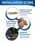 Installation scene showing Brass Collet Set For Your Rotary Tool, 16 Pcs Drill Chuck And Collet Nut Kit, highlighted features and uses.