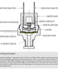 Diagram of Dual Range Air Pressure Switch For Air Compressors And Ride Systems 70 To 100 PSI 1 4 18 NPT Thread 24V Or 12V DC Operated