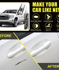 Chevrolet Cypress Gray Exact Color Match Two In One Scratch Repair Paint Kit with before and after scratch repair results