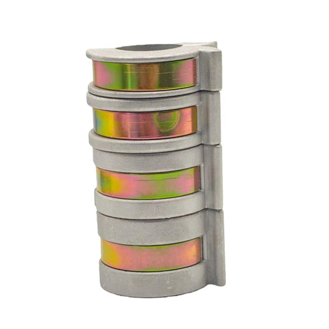 Universal Hydraulic Cylinder Stroke Reducer Clamp Kit For One Eighth Inch To One Half Inch Shafts With Thumb Tabs, metal segment view