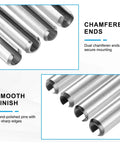 Sixty Slotted Roll Pins One Tenth Inch Diameter Two Point Five Millimeter And One Point Two Inch Length Heavy Duty Silver Steel Spring