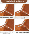 Installation steps for Two Pack 6.7 Inch Folding Lid Stays Built Like A Tank Heavy Duty Metal Hinges No Sweat Setup.