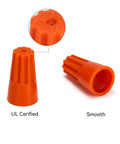 Orange Wire Connectors Pack 500 Pieces Twist On Insulated Electrical Wire Nuts For AWG 20 To 14 With Spring Insertion