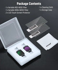 Variable ND Filters 2 To 32 And 64 To 512 Set For DJI Osmo Pocket 3 And Pocket 4 And Xtra Muse Action Cams with screen protectors